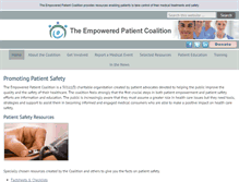 Tablet Screenshot of empoweredpatientcoalition.org